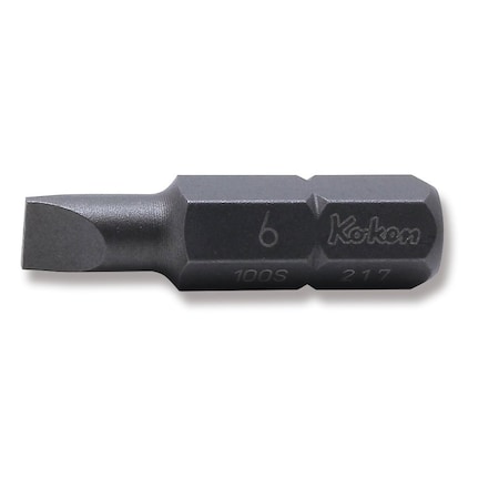 Ko-Ken Bit Slotted 1.0 x 6 32mm 5/16 Hex Drive 100S.32-6